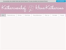 Tablet Screenshot of katharinenhof.info
